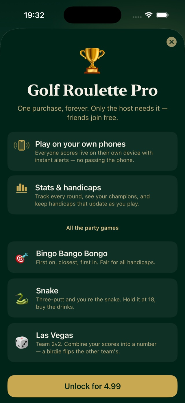 Golf Roulette Pro